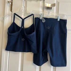 Spacedye Slim Racerback Cropped Tank and Shorts Set